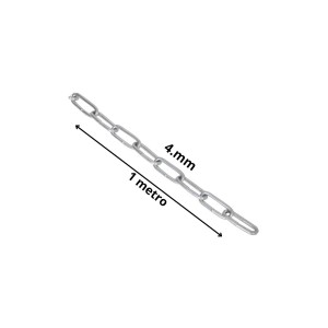 CADENA GALVANIZADA 4 MM ESLABON LARGO