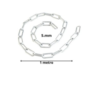 CADENA GALVANIZADA 5 MM ESLABON LARGO