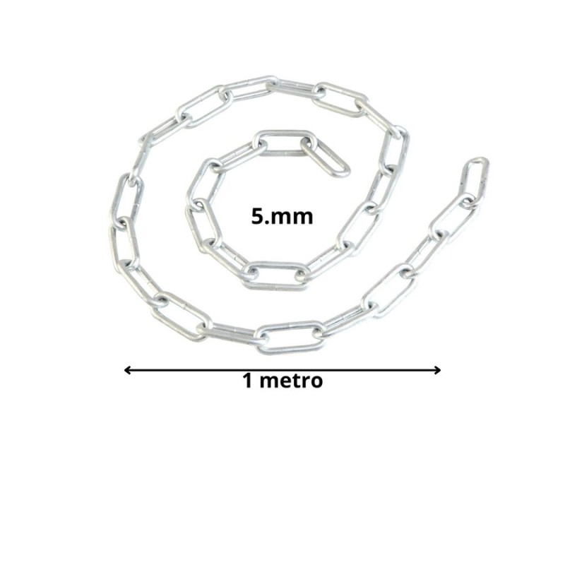 CADENA GALVANIZADA 5 MM ESLABON LARGO