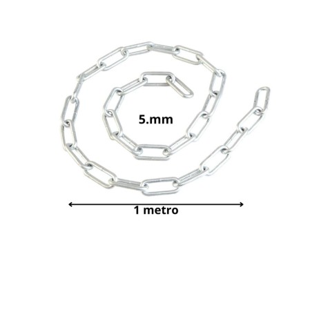 CADENA GALVANIZADA 5 MM ESLABON LARGO