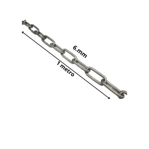 CADENA GALVANIZADA 6 MM ESLABON LARGO
