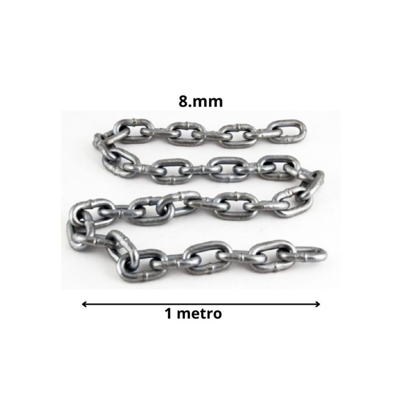 CADENA GALVANIZADA 8 MM ESLABON LARGO