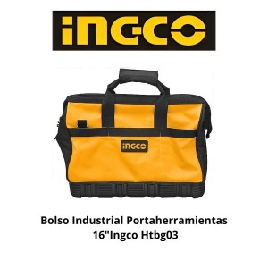 BOLSO INDUSTRIAL PORTAHERRAMIENTAS 16"INGCO HTBG03