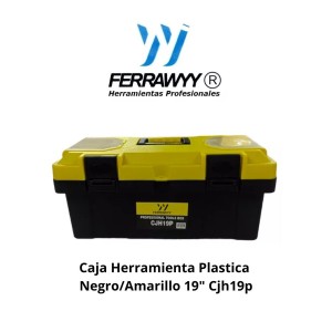 CAJA HERRAMIENTA UYUSTOOLS NEGRO/AMARILLO 19" CJH1
