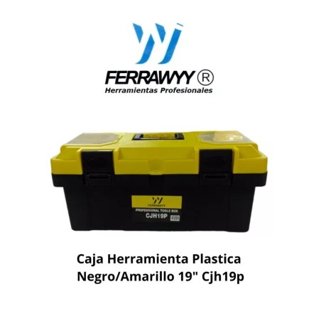 CAJA HERRAMIENTA UYUSTOOLS NEGRO/AMARILLO 19" CJH1