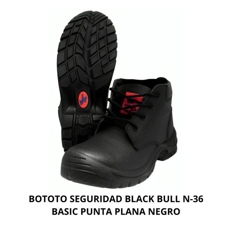 BOTOTO SEGURIDAD BLACK BULL N-36 BASIC PUNTA PLANA