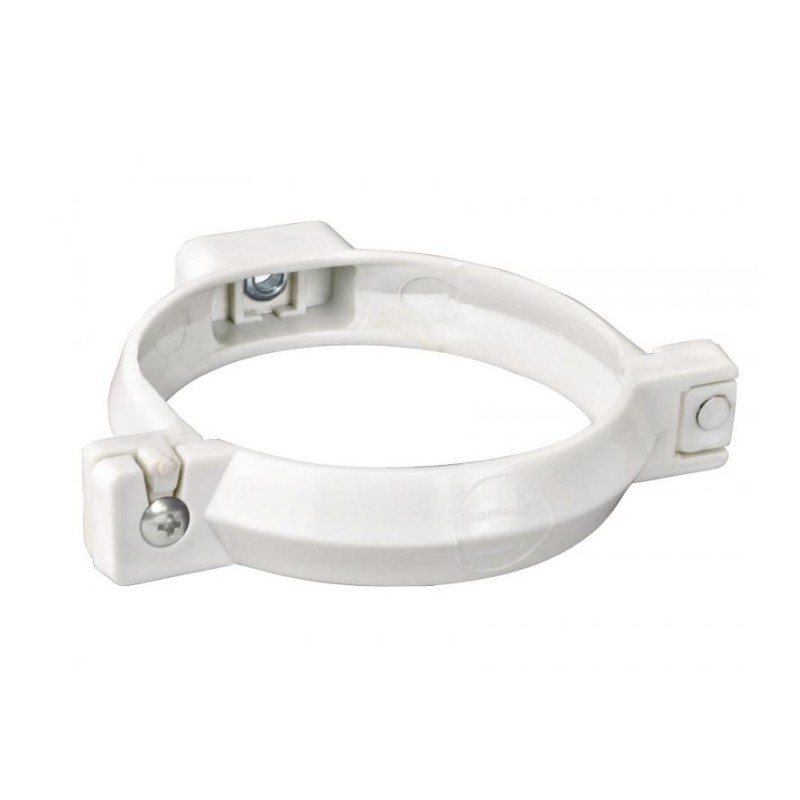 ABRAZADERA TUBO BAJADA 75MM HOFFENS PH25 BLANCO 64