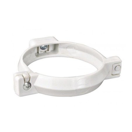 ABRAZADERA TUBO BAJADA 75MM HOFFENS PH25 BLANCO 64