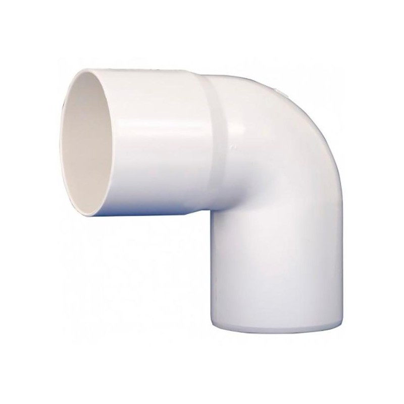CODO BAJADA AGUA LLUVIA BLANCO 75 MM X 90 MH 64010