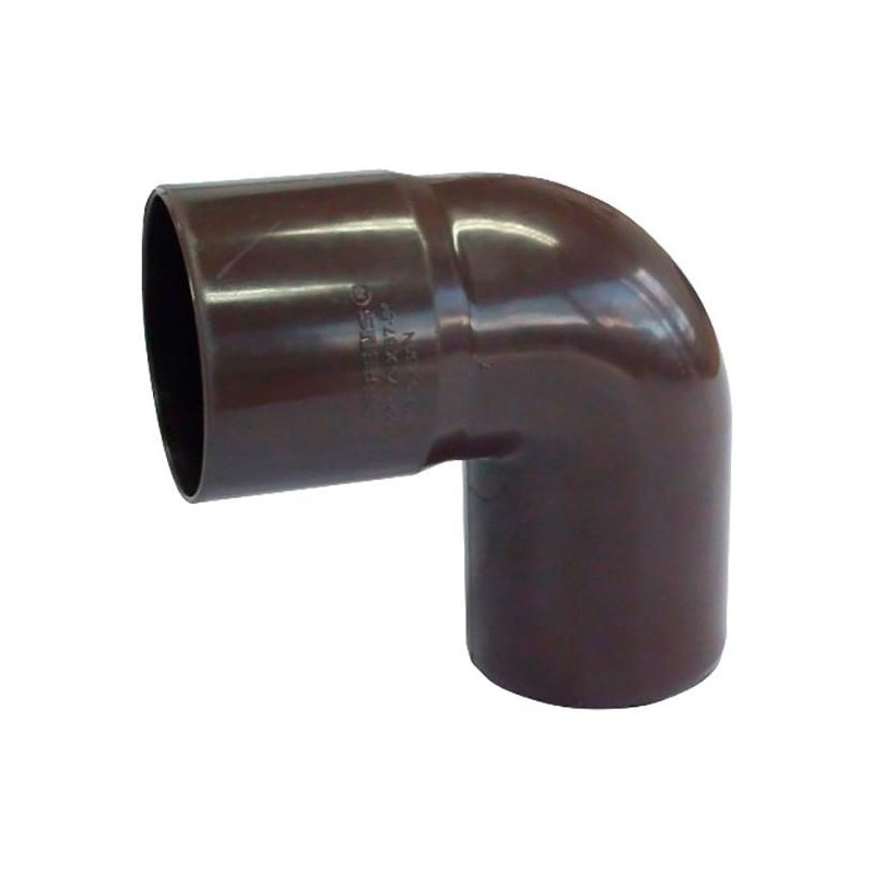 CODO BAJADA AGUA LLUVIA CAFE 75 MM X 90 MH