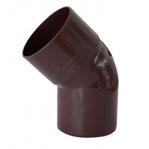 CODO BAJADA AGUA LLUVIA CAFE 75 MM X 45 MH