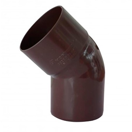 CODO BAJADA AGUA LLUVIA CAFE 75 MM X 45 MH