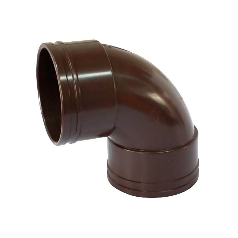 CODO BAJADA AGUA LLUVIA CAFE 75 MM X 90 HH