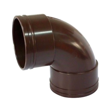 CODO BAJADA AGUA LLUVIA CAFE 75 MM X 90 HH