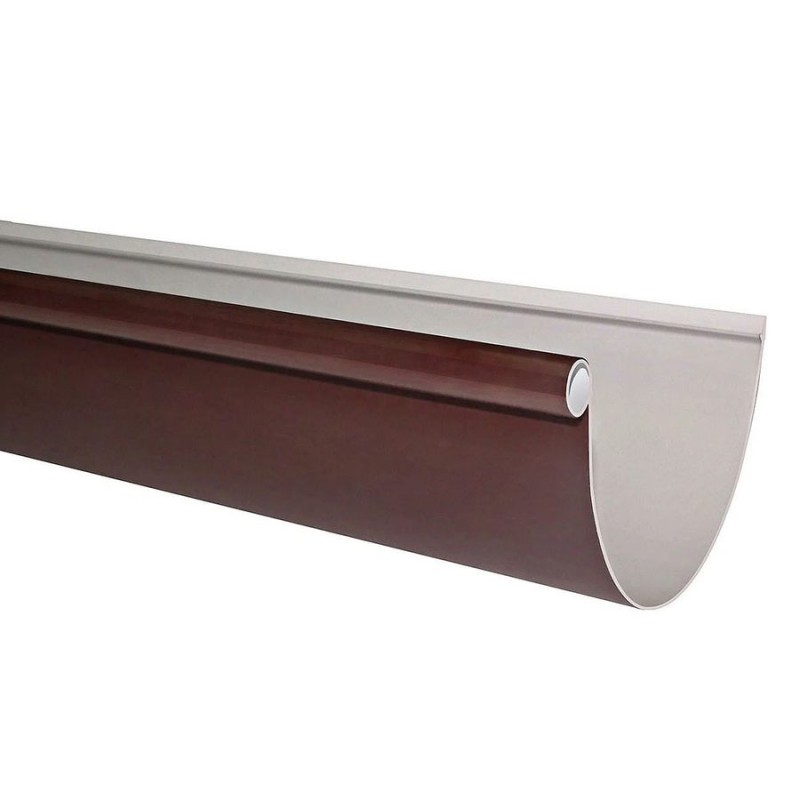CANALETA PVC AGUA LLUVIA 4 MT CAFE