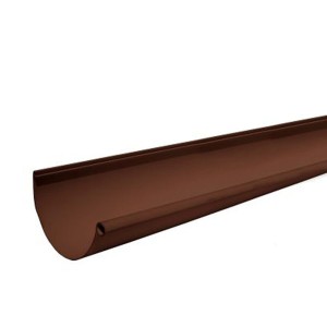 CANALETA PVC AGUA LLUVIA 4 MT CAFE