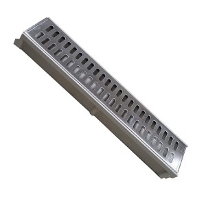 CANALETA PISO TERMOPLASTICA REJILLA ACERO 500X110X