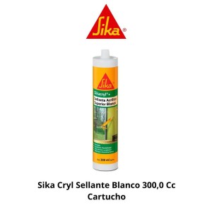 SIKA CRYL SELLANTE BLANCO 300,0 CC CARTUCHO 220188