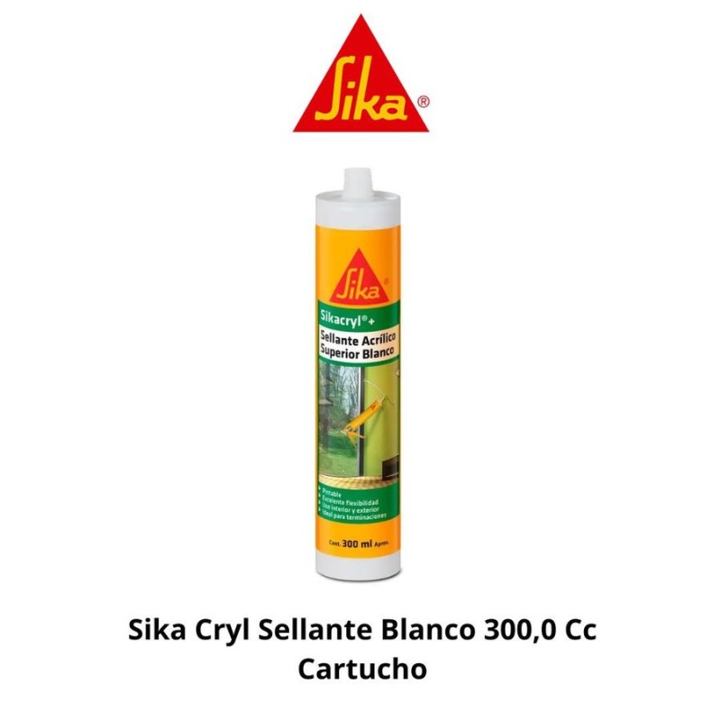 SIKA CRYL SELLANTE BLANCO 300,0 CC CARTUCHO 220188