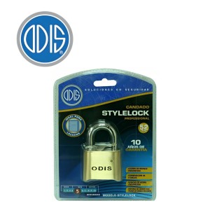 CANDADO ODIS STYLELOCK PROFESIONAL 52 MM COMB DE 4