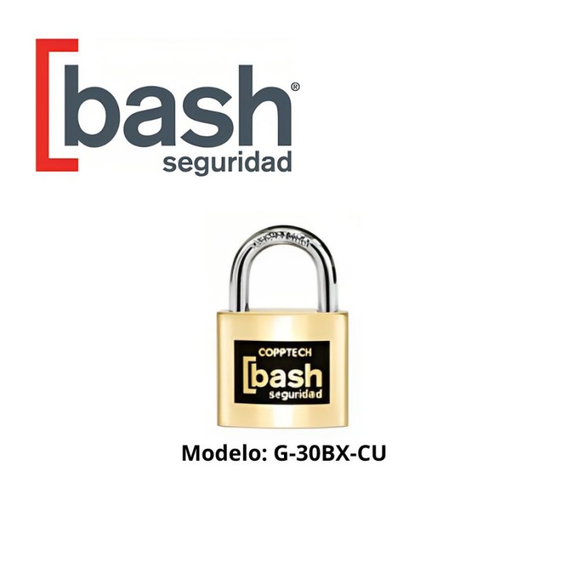 CANDADO BASH BRONCE FORJADO 30MM