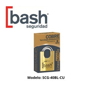 CANDADO BASH BRONCE GANCHO PROTEJI 40 MM