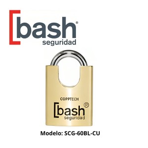 CANDADO BASH BRONCE GANCHO PROTEJI 60 MM