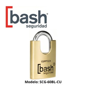 CANDADO BASH BRONCE GANCHO PROTEJI 60 MM