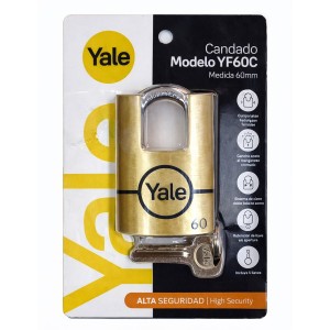 CANDADO YALE YF60C 60 mm ALTA SEGURIDAD