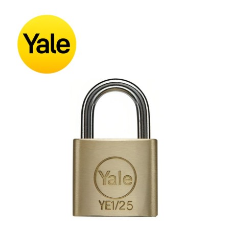 CANDADO YALE BRONCE ENDURECIDO YE1 25MM 126531