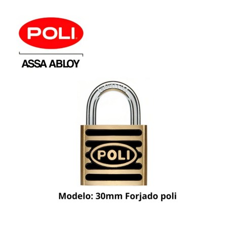 CANDADO POLI FORJADO 30 MM P330