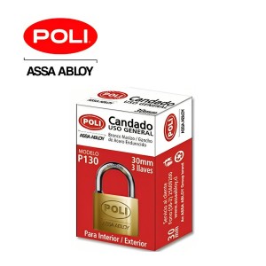 CANDADO POLI P130 BRONCE 30 MM 137210 ECO CAJA