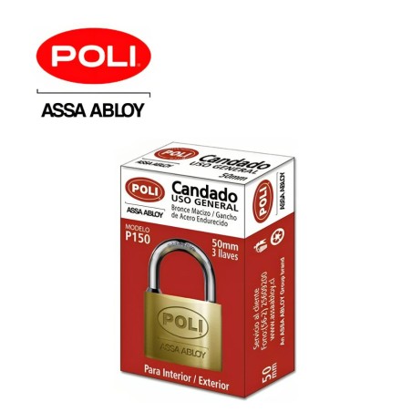 CANDADO POLI P150 BRONCE 50 MM 137230 ECO CAJA