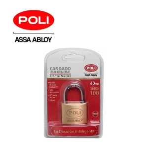 CANDADO POLI P140 BRONCE 40 MM 137221 ECO BLISTER