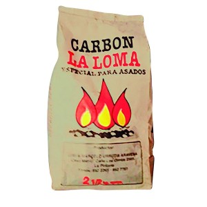CARBON VEGETAL LA LOMA BOLSA 2,5 KG APROX.