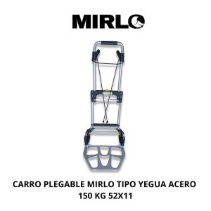 CARRO PLEGABLE MIRLO TIPO YEGUA ACERO 150 KG 52X11