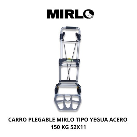 CARRO PLEGABLE MIRLO TIPO YEGUA ACERO 150 KG 52X11