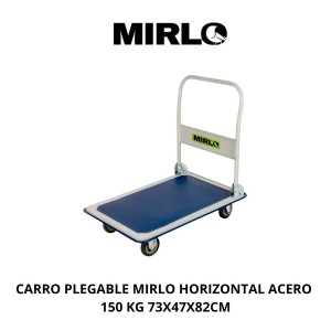 CARRO PLEGABLE MIRLO HORIZONTAL ACERO 150 KG 73X47