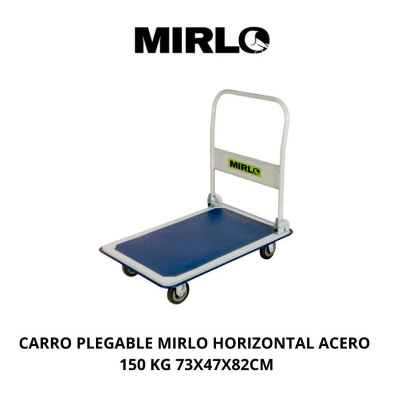 CARRO PLEGABLE MIRLO HORIZONTAL ACERO 150 KG 73X47