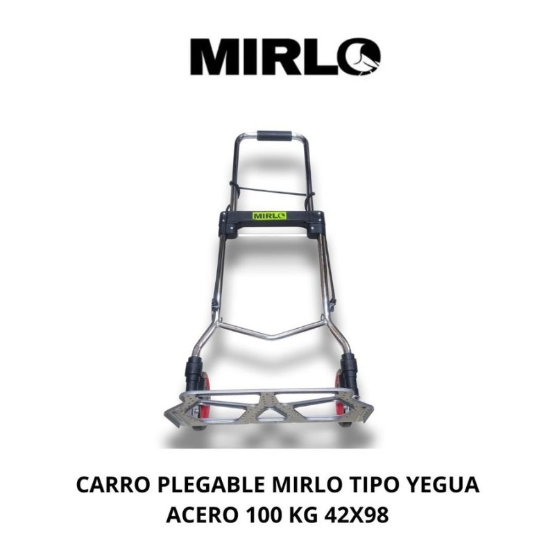 CARRO PLEGABLE MIRLO TIPO YEGUA ACERO 100 KG 42X98