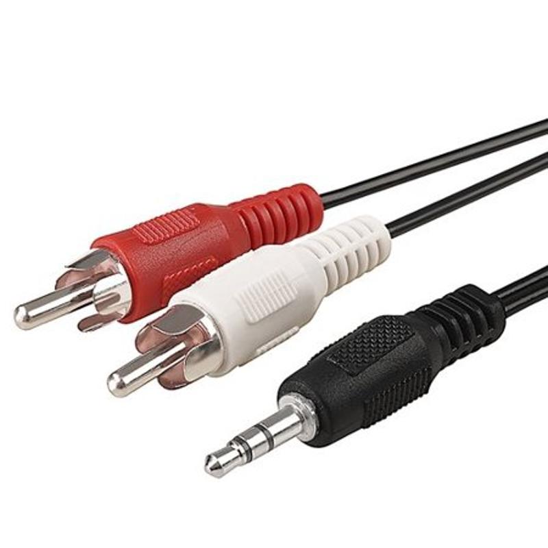 CABLE PLUG 3.5 ST A 2 PLUG RCA CA171E