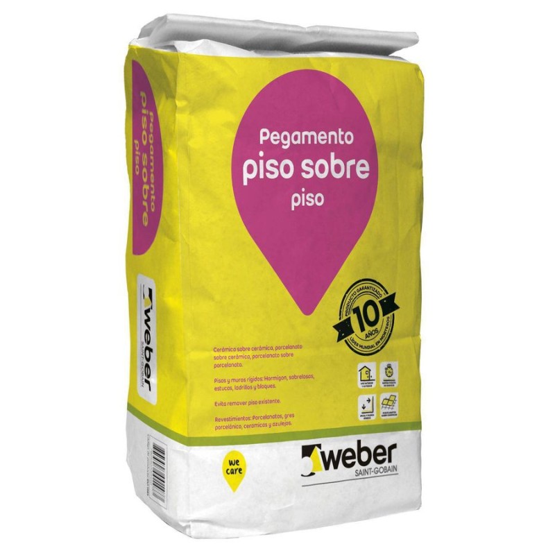 WEBER ADHESIVO POLVO PISO SOBRE PISO 25 K G QUI140