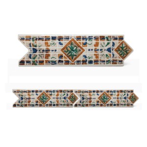 LISTEL 6 X 20 FLECHA ROMBO ESTILO MEDITERRANEO