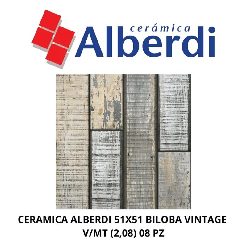 CERAMICA ALBERDI 51X51 BILOBA VINTAGE V/MT (2.08)