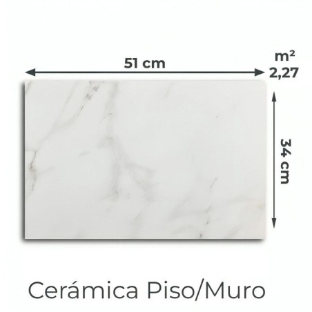 CERAMICA ALLPA 34X51 IBIZA BLANCO V/MT (2,27)