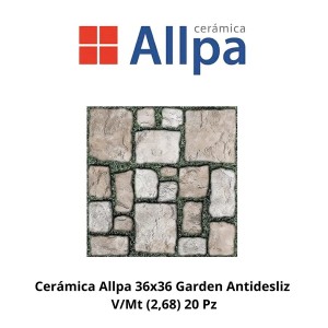 CERAMICA ALLPA 36X36 GARDEN ANTIDESLIZ V/MT (2,68)