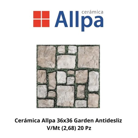 CERAMICA ALLPA 36X36 GARDEN ANTIDESLIZ V/MT (2,68)