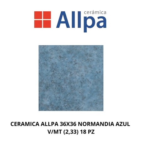 CERAMICA ALLPA 36X36 NORMANDIA AZUL V/MT (2,68)