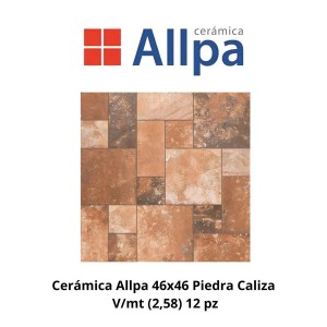 CERAMICA ALLPA 46X46 PIEDRA CALIZA V/MT (2,58) 12
