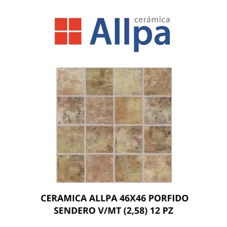 CERAMICA ALLPA 46X46 PORFIDO SENDERO V/MT (2,58)